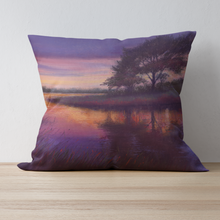Load image into Gallery viewer, &#39;Sunset River&#39; Double Sided Design Cushion
