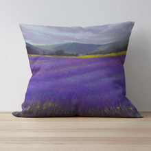 Load image into Gallery viewer, &#39;Lavender Fields of Tasmania&#39; Double Sided Design Cushion
