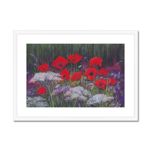 'Wild Flowers & Poppies' Framed & Mounted Print