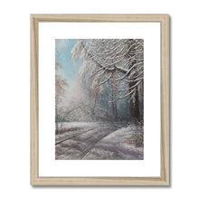 Load image into Gallery viewer, &#39;Forest Snowfall&#39; Framed &amp; Mounted Print
