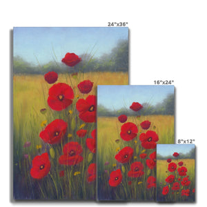 'A Family of Poppies' Canvas