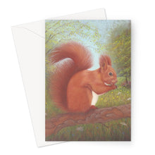 Load image into Gallery viewer, &#39;Little Red Squirrel&#39; Greeting Card
