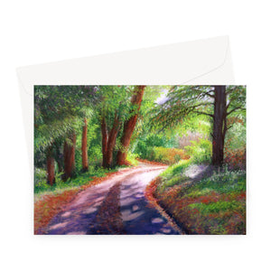 'The Sunlit Path' Greeting Card