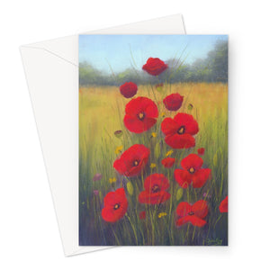 'A Family of Poppies' Greeting Card