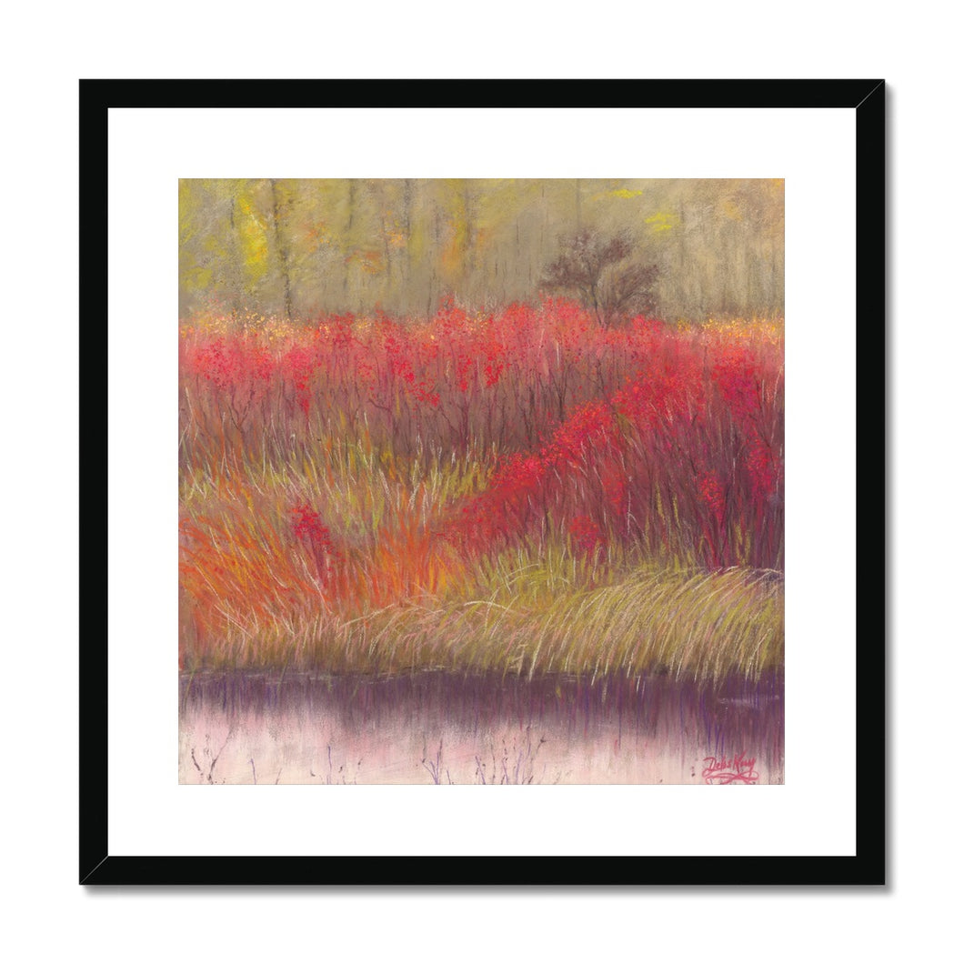 'Winter's Red Berries' Framed & Mounted Print