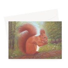 Load image into Gallery viewer, &#39;Little Red Squirrel&#39; Greeting Card
