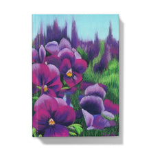 Load image into Gallery viewer, &#39;Pretty Pansies&#39; Hardback Journal
