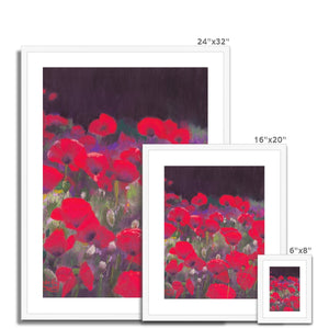 'Poppies to Remember' Framed & Mounted Print