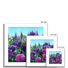 Load image into Gallery viewer, &#39;Pretty Pansies&#39; Framed &amp; Mounted Print
