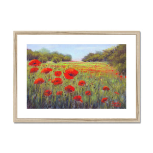 'Poppy Fields' Framed & Mounted Print