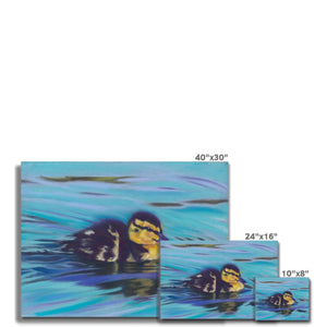 'Little Duckling Cruise' Canvas