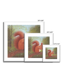 Load image into Gallery viewer, &#39;Little Red Squirrel&#39; Framed &amp; Mounted Print
