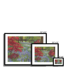 Load image into Gallery viewer, &#39;Bluebells &amp; Maples&#39; Framed &amp; Mounted Print
