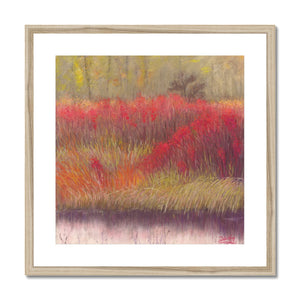 'Winter's Red Berries' Framed & Mounted Print