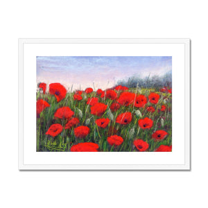 'Field of Poppies' Framed & Mounted Print