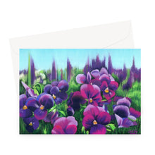 Load image into Gallery viewer, &#39;Pretty Pansies&#39; Greeting Card
