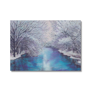 'Winter Riverview' Canvas