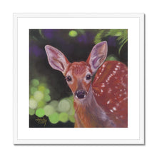 Load image into Gallery viewer, &#39;Friendly Fawn&#39; Framed &amp; Mounted Print
