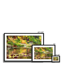 Load image into Gallery viewer, &#39;Deer Crossing The River&#39; Framed &amp; Mounted Print
