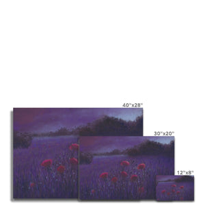 'Moonlit Poppies' Canvas