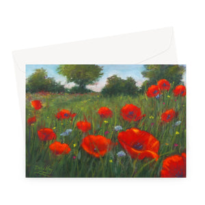 'Wild Poppies' Greeting Card