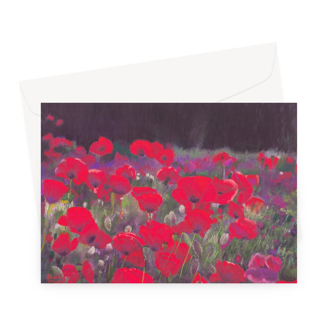 'Poppies to Remember' Greeting Card