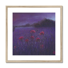 Load image into Gallery viewer, &#39;Moonlit Poppies&#39; Framed &amp; Mounted Print
