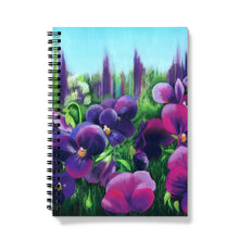 Load image into Gallery viewer, &#39;Pretty Pansies&#39; Notebook
