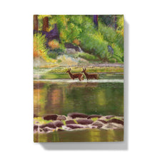 Load image into Gallery viewer, &#39;Deer Crossing The River&#39; Hardback Journal
