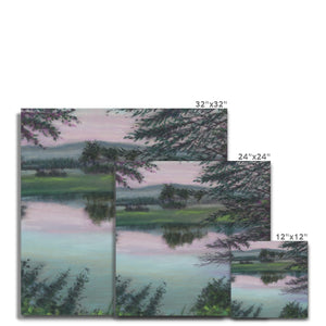 'River in Pink' Canvas