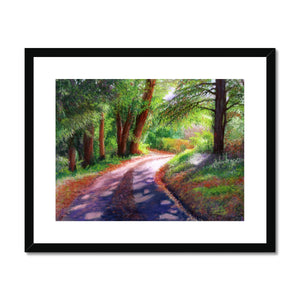 'The Sunlit Path' Framed & Mounted Print