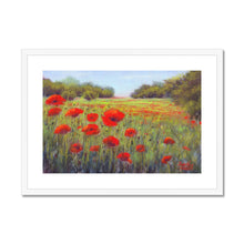 Load image into Gallery viewer, &#39;Poppy Fields&#39; Framed &amp; Mounted Print
