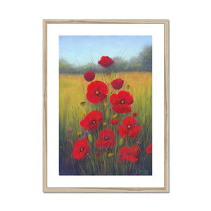 'A Family of Poppies' Framed & Mounted Print