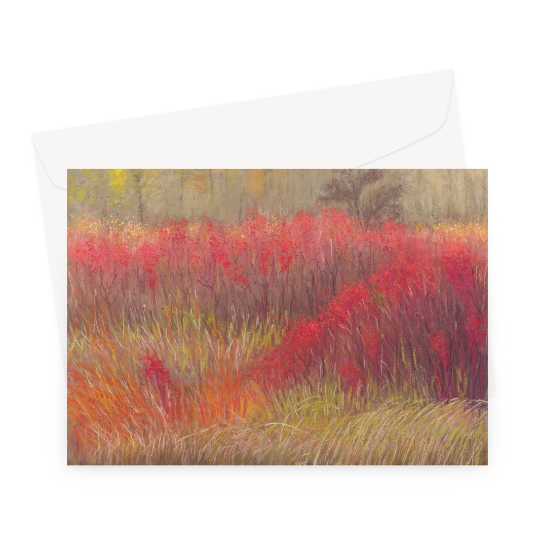 'Winter's Red Berries' Greeting Card