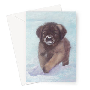 'Look Mum...It's Snowing!' Greeting Card
