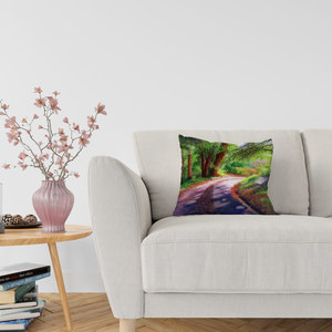 'The Sunlit Path' Double Sided Design Cushion