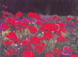'Poppies To Remember' Original Artwork - Size: 9x12"
