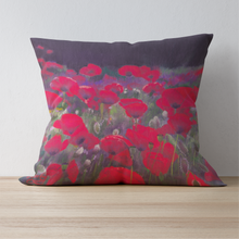 Load image into Gallery viewer, &#39;Poppies To Remember&#39; Double Sided Design Cushion
