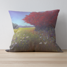 Load image into Gallery viewer, &#39;Red Tree Meadow&#39; Double Sided Design Cushion
