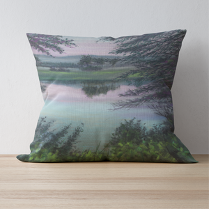 'River In Pink' Double Sided Design Cushion