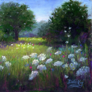'Wild Flower Meadow' Original Artwork - Size: 5x5"