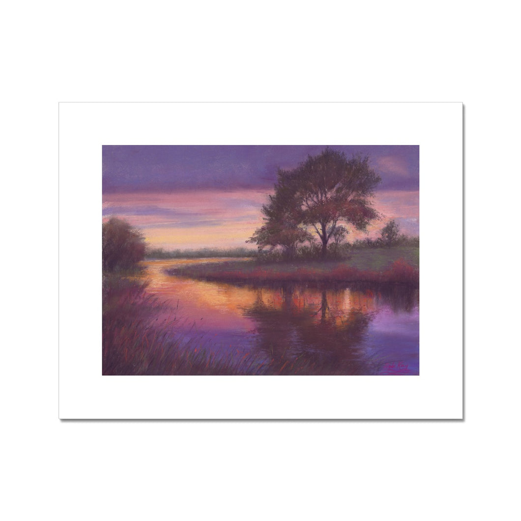 Sunset River Fine Art Print