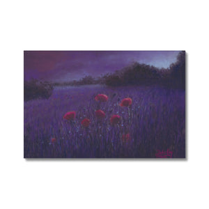 'Moonlit Poppies' Canvas