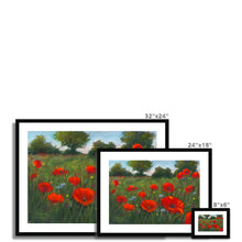 Load image into Gallery viewer, &#39;Wild Poppies&#39; Framed &amp; Mounted Print
