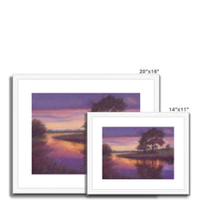 Load image into Gallery viewer, Sunset River Framed &amp; Mounted Print
