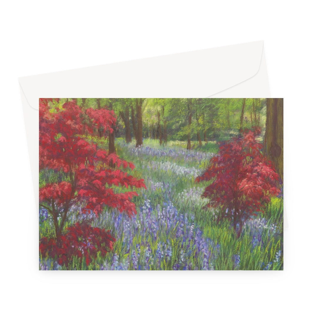 'Bluebells & Maples' Greeting Card