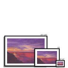Load image into Gallery viewer, &#39;Sunset Seas&#39; Framed &amp; Mounted Print

