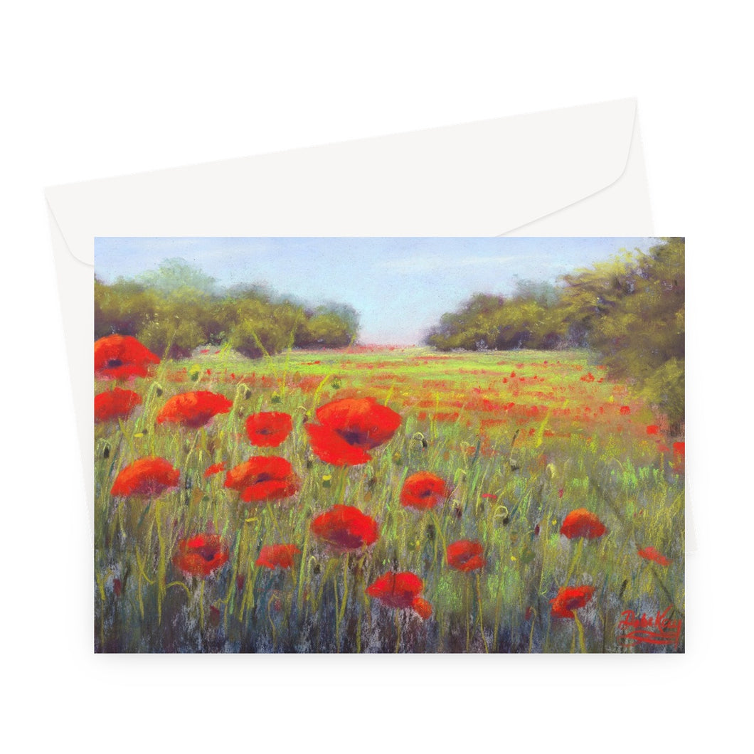 'Poppy Fields' Greeting Card