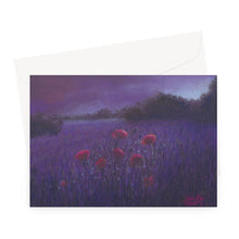 Load image into Gallery viewer, &#39;Moonlit Poppies&#39; Greeting Card

