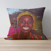 Load image into Gallery viewer, &#39;Sunshine Smiles&#39; Double Sided Design Cushion

